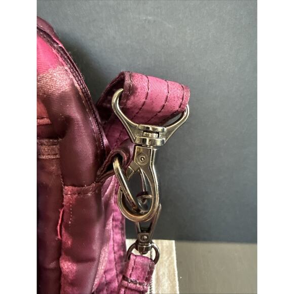 Pink Magenta Lug SWITCH Mini‎ Crossbody Belt Bag Wristlet 6x9 Nylon Tie Dye - Picture 16 of 16